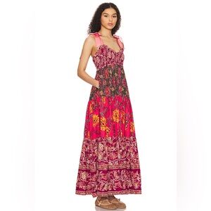 NWT Free People Bluebell Maxi in Magenta Combo XS